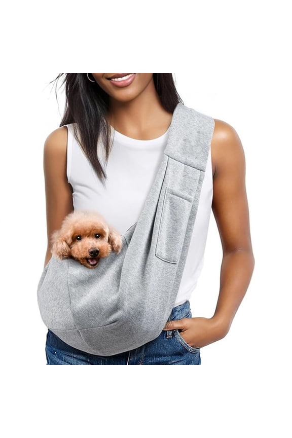 Dog Cat Crossbody Pet Carrier Bag, Soft Comfortable Single Shoulder Pet Travel Backpack, Portable Breathable Pet Sling Bag for Small Dogs Cats Outdoor Going Out