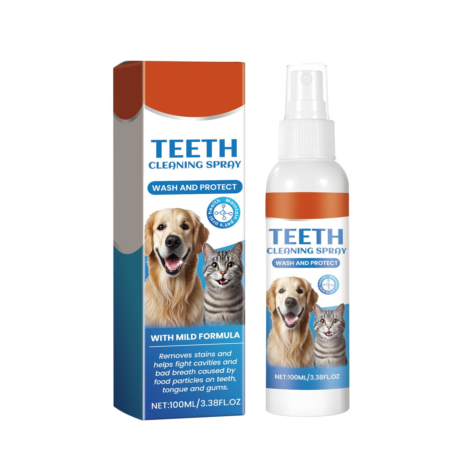 Dog and Cat Dental Enhancement Spray Teeth Gum Remedy for Dog Mouth