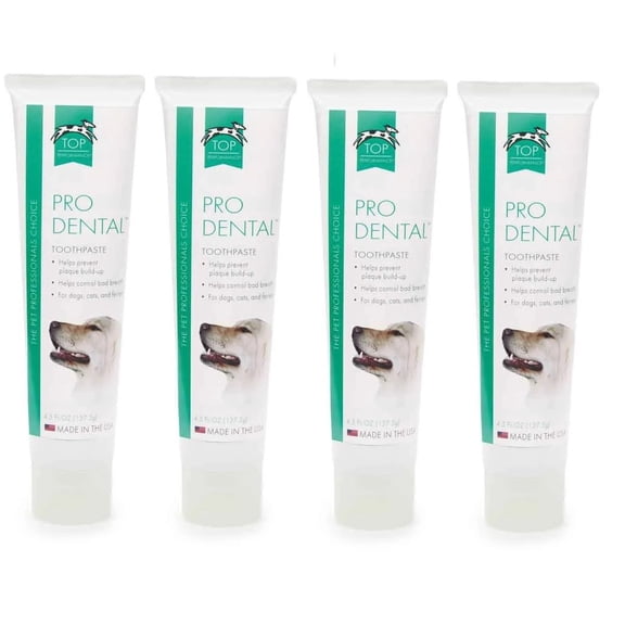 Dog Cat Dental Grooming Non Toxic Toothpaste Tarter Fighting Beef Flavored 4.5oz (4 Tubes)