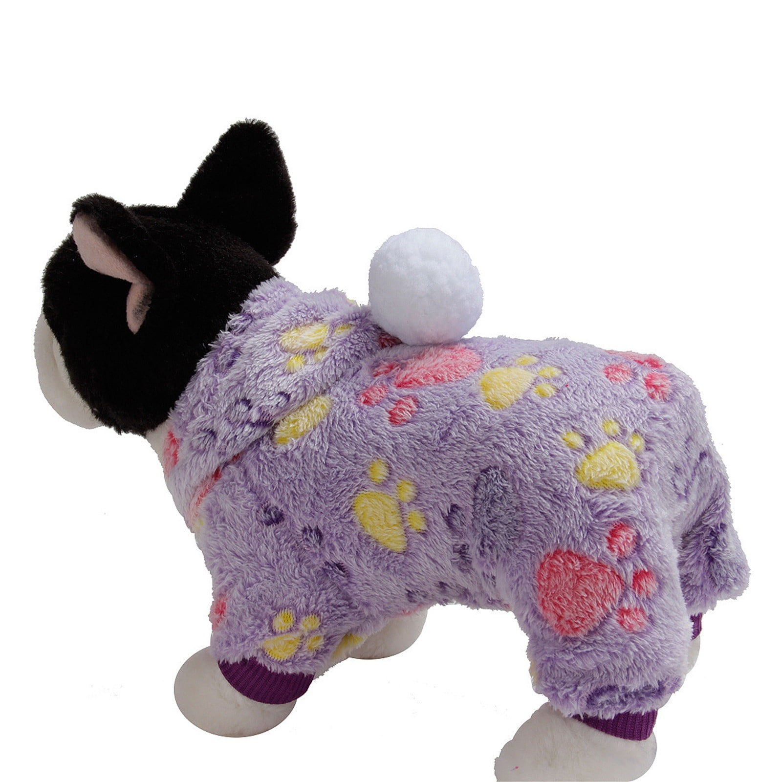 Dog Cat Fall And Winter Flannel Hooded Pet Clothing Dog's Clothes Puppy ...