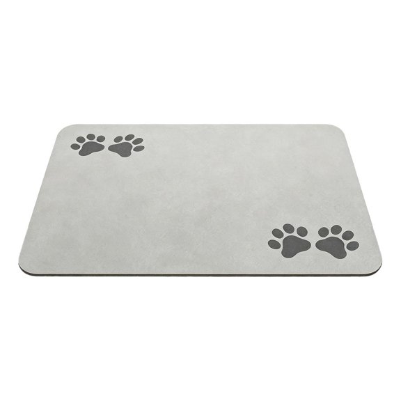 Dog Cat Food Mat - Rapid Absorbent Pet Feeding Mat - Bone Shaped Dog Placemat Water Bowl Mat for Food and Water Bowl for Puppy Supplies Accessories - 40x60cm/Style C