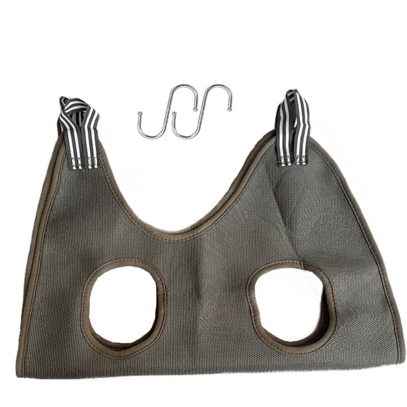 Image showcasing Dog Cat Grooming Hammock Pet Nail Trimming Restraint Bag Double Layer ...