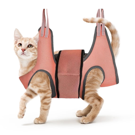 Dog & Cat Grooming Hammock - Soft Hanging Restraint Sling for Nail Trimming, Ear Cleaning & Bathing - Secure Anti-Scratch Pet Harness for Small, Medium & Large Breeds(L)