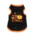 thumbnail image 1 of Dog Cat Halloween Pumpkin Print Vest, Funny Cosplay Tank Top, Soft Breathable Pet Apparel for Fall Holiday Party, Perfect for All Breeds Red XL, 1 of 5