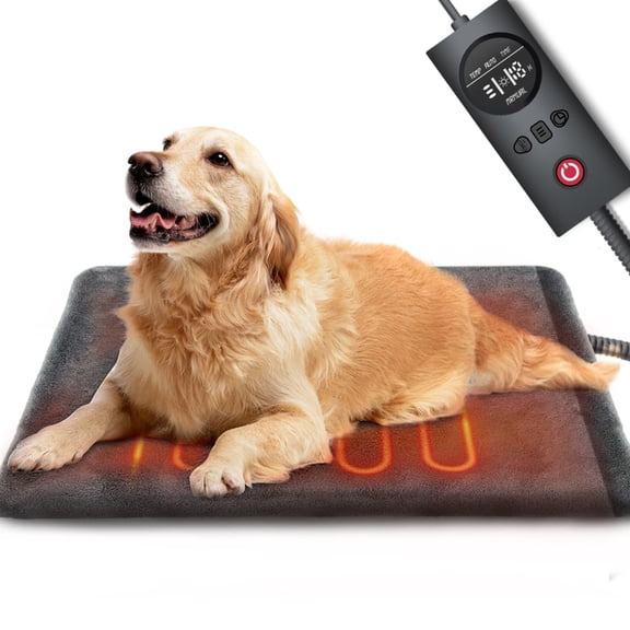 Dog Cat Heating Pad Pressure Activated Pet Heating Pad Safe Automatic Electric Heated Bed Mat for Indoor, Warming Pad-large