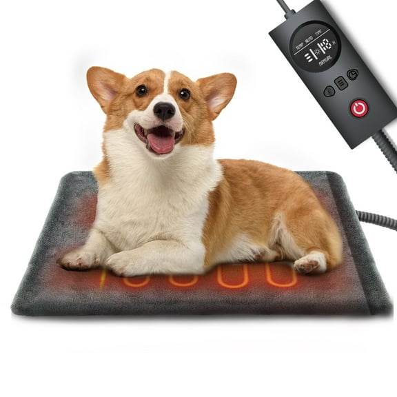 Dog Cat Heating Pad Pressure Activated Pet Heating Pad Safe Automatic Electric Heated Bed Mat for Indoor, Warming Pad