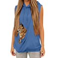 thumbnail image 1 of Dog Cat Hoodie with Pouch Oversized Pet Carrier Kangaroo Pocket Pullover Sweatshirt Soft Sleeveless Hoodie with Dog Pouch Animal Holder Pet Carrier Hoodie, 1 of 4