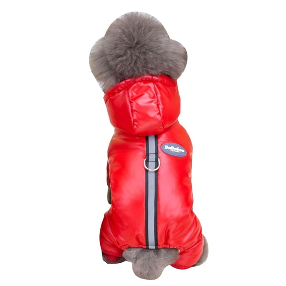 Dog Cat Jackets with Traction Loop Waterproof Coat Pet Kitten Winter Warm Clothes Apparel for Small Medium Large Dog Cat