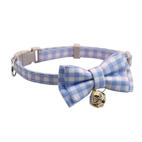 Dog & Cat Kitten Small Pet Puppy Adjustable Neck Collar Tie Bow with Bell C3T77