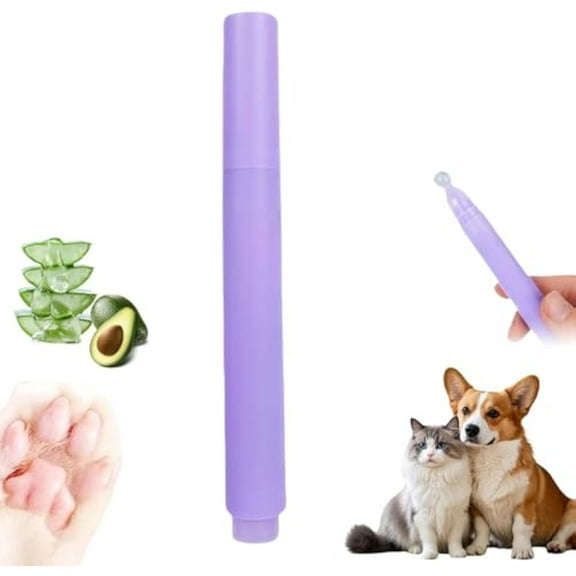 Dog Cat Paw Balm, Paw Care Roller for Dogs & Cats, Soothing Paw Balm Dogs Lick Safe, Soother & Moisturizer for Cracked Dry & Damaged Paws, Nose & Elbows, Improves Rough Paws, Cat Paw Balm (1PC)