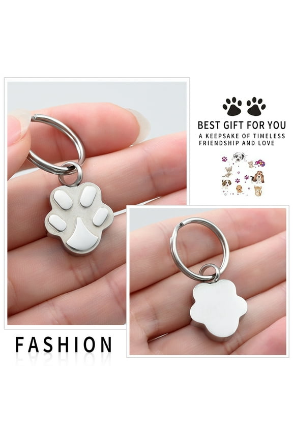 Dog / Cat Paw Pet Cremation Jewelry for Ashes Holder Urn Jewelry for Cremation Ashes Pendent for Ashes Keyring Urn Keychain
