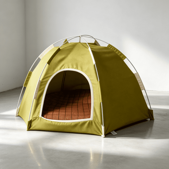 Dog Cat Pet Tent Foldable Cozy Dachshund Tent House Cat Bed Cave Canopy,Portable Foldable Pet Cave Bed, Breathable Mesh Window, Removable Washable Tent for Indoor Outdoor