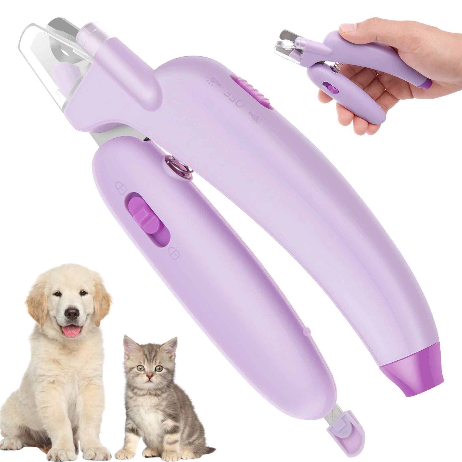 Dog & Cat Pets Nail Clippers and Trimmers - with Safety Guard to Avoid ...