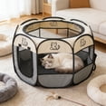 thumbnail image 1 of Dog Cat Playpen, Enclosed Foldable Pet Tent, Portable Puppy Pet Crate Indoor for Small Dogs Cats Rabbits, Foldable Dog Cage Enclosure for Outdoor, Dogs Tent Kennel with Carrying Case, 1 of 6