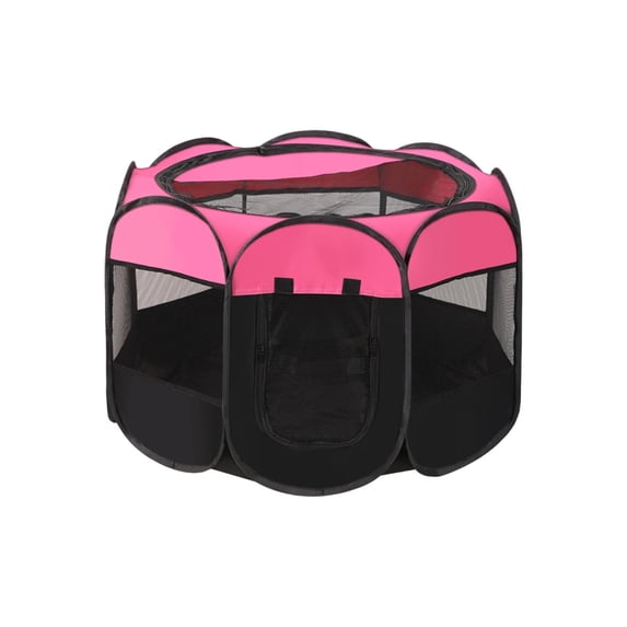 Dog Cat Playpen, Portable Puppy Pet Crate Indoor for Small Dogs Cats Rabbits, Foldable Dog Cage Enclosure for Outdoor, Pop Up Dogs Tent Kennel with Carrying Case