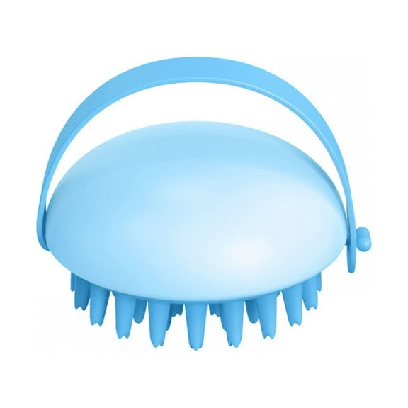 Dog Cat Silicone Bath Gloves, Dog Shampoo Dispenser, Pet Grooming Rubber Bath Brush (Blue)