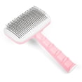 thumbnail image 1 of Dog & Cat Slicker Brush, Self Cleaning Grooming Tools Remove Undercoat, Shedding Hair from Long or Short Hair Pets (Sakura Pink), 1 of 5