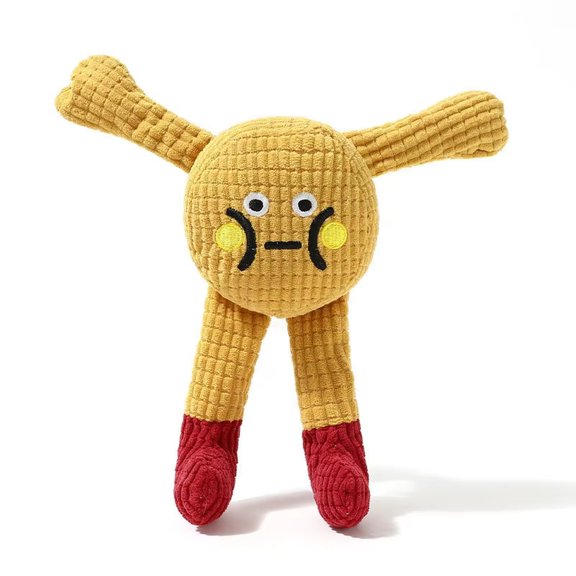 Dog & Cat Squeaky Chew Toys Soft Yarn Plush Long Leg Design, Catnip Toy With Squeakers & Crinkle Paper For Small Pets, Interactive Teething & Self-Entertainment Toy For Puppies