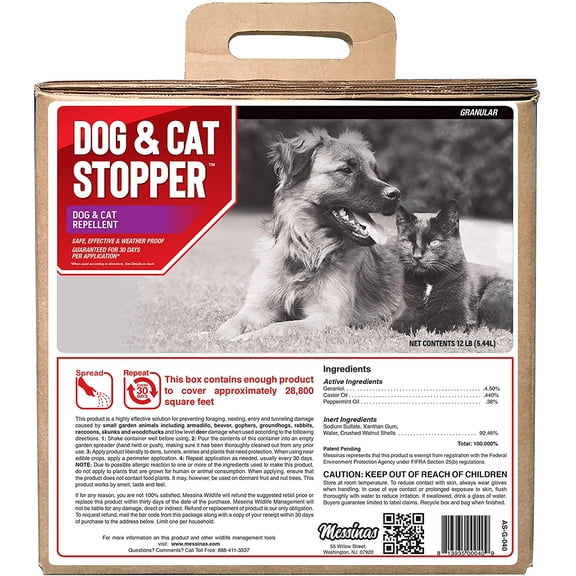 Dog & Cat Stopper Animal Repellent, 40# Ready-to-Use Granular Bulk