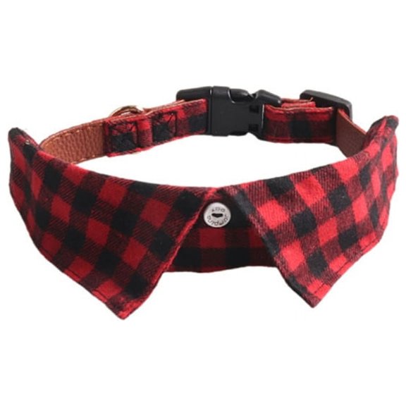 Dog Cat Suit Collar Checked Prince Collar Necktie Elegant Neck Kerchief