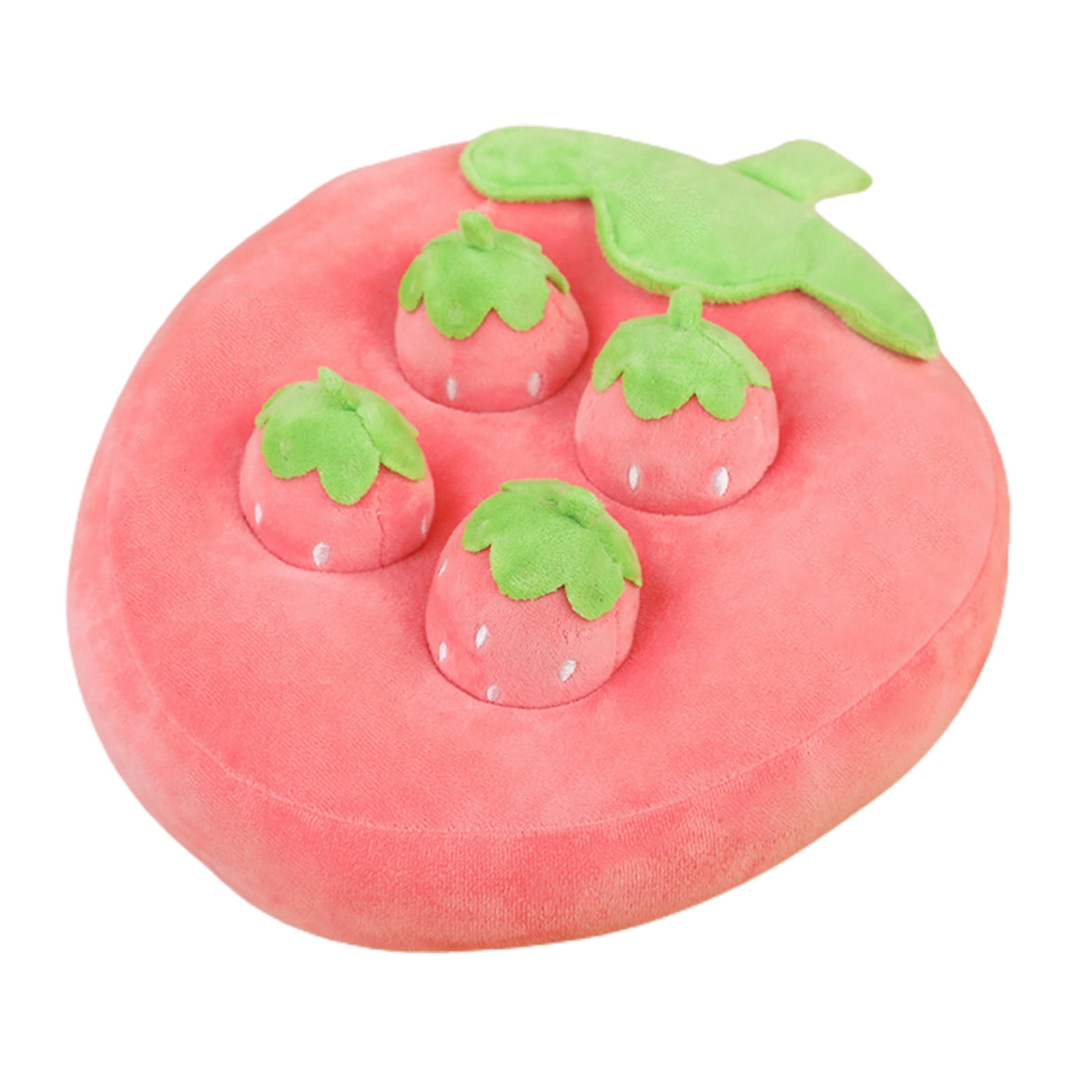 Dog Cat Toy Carrot/Strawberry/Pineapple Plush Pet Vegetable Chew Toy Sniff Pets Hide Food Toy To Improve Eating Habits Durable Chew Dog Accessorie