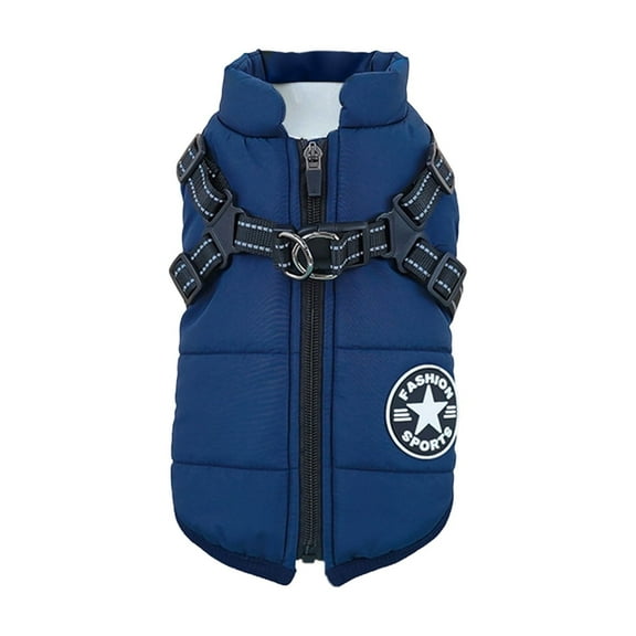 Dog And Cat Winter Cotton Vests Jackets With Thickened Padding Chest And Back Protection Design, To Provide Warmth During Winter Months For Pets, S Size Available For Small To