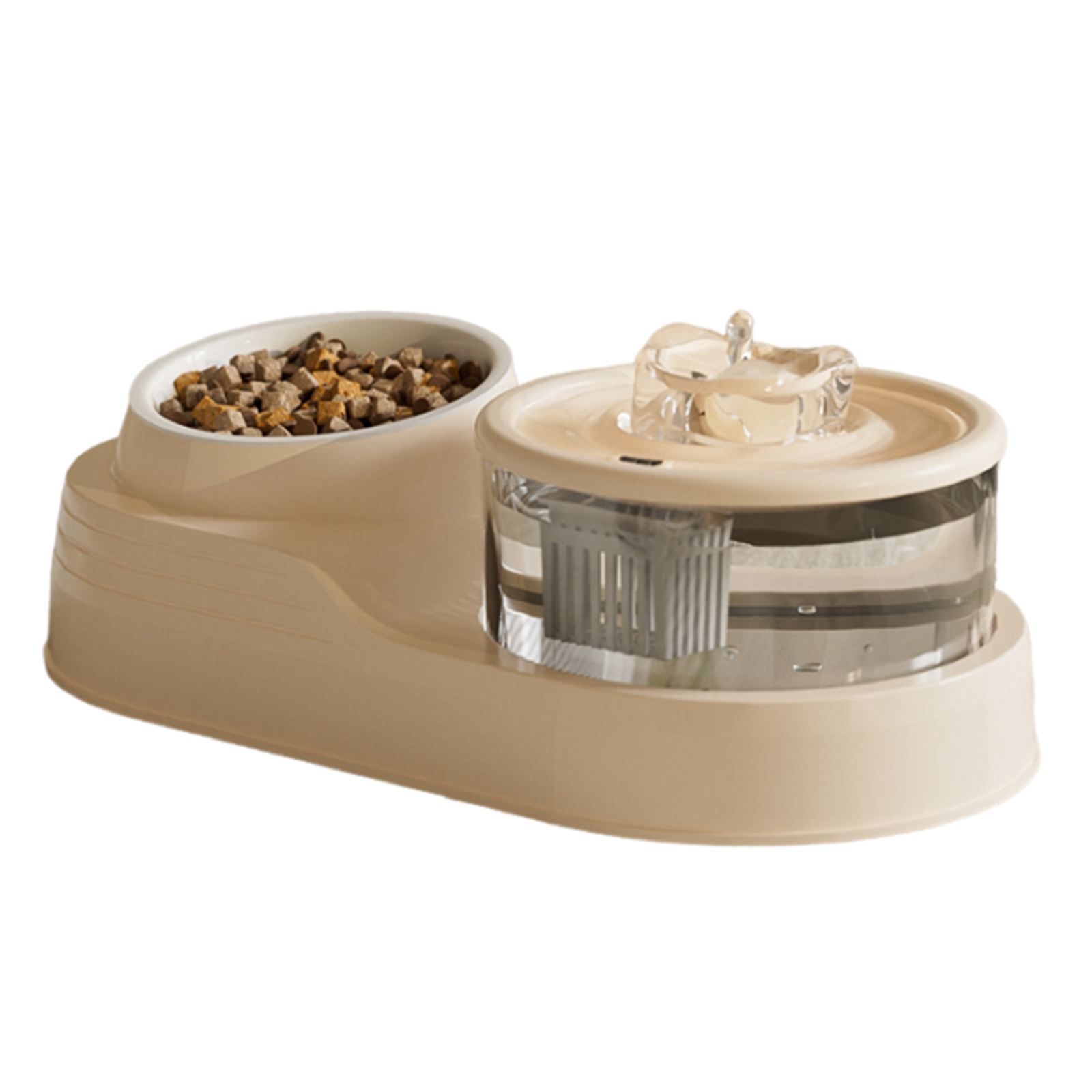 Dog Cats Water Dispenser Automatic Feeders Set Small Automatic Bowl Dispenser for Home or Travel