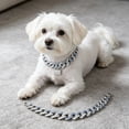 thumbnail image 1 of Dog Chain Collar, Cuban Link Puppy Collar Glitter Rhinestone Cat Collars for Small Medium Large Pet Dogs,Gifts for Pet Lovers(A), 1 of 9