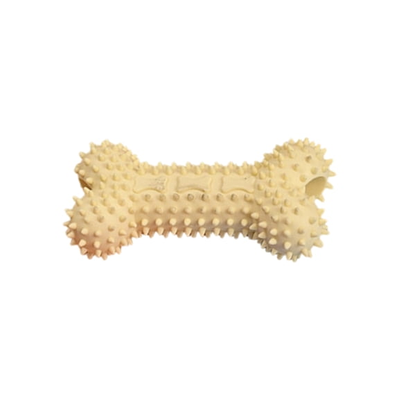 Dog Chew Bone, Indestructible Tough Yellow, 1 Piece For Puppy Teeth Cleaning Teething