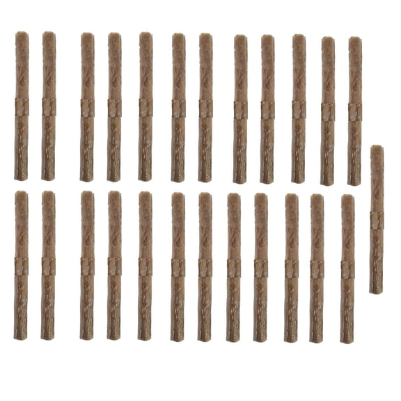 Dog Chew Stick Bulk Packs 10 Inch Compressed Buffalo Rawhide for Dental Health (25 Sticks)