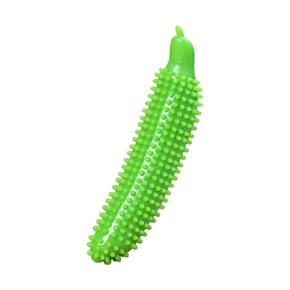 Dog Chew Toy, Durable Green Cucumber Shape Teething Toy, 1 Pack Interactive Puppy Molar Stick, For Small Medium Dogs To Relieve Boredom Support Training Keep Dental Health During Indoor Outdoor Play