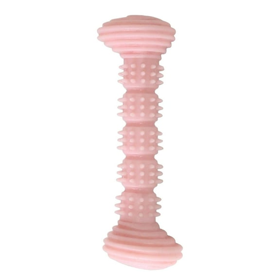 Dog Chew Toy Exercise Puppy Chewing for Aggressive Chewers Molar Pet Pink