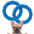 thumbnail image 1 of Dog Chew Toy, Rubber Tension Ring for Small Medium Dogs _ Blue 2 Pack, 1 of 6