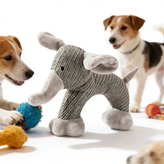 Dog Chew Toy Squeaky Fabric Durable for Strong Chewers Interactive Play Bonding Game Relieves Anxiety Small Medium Dogs TOPLIU (11"x7.48")