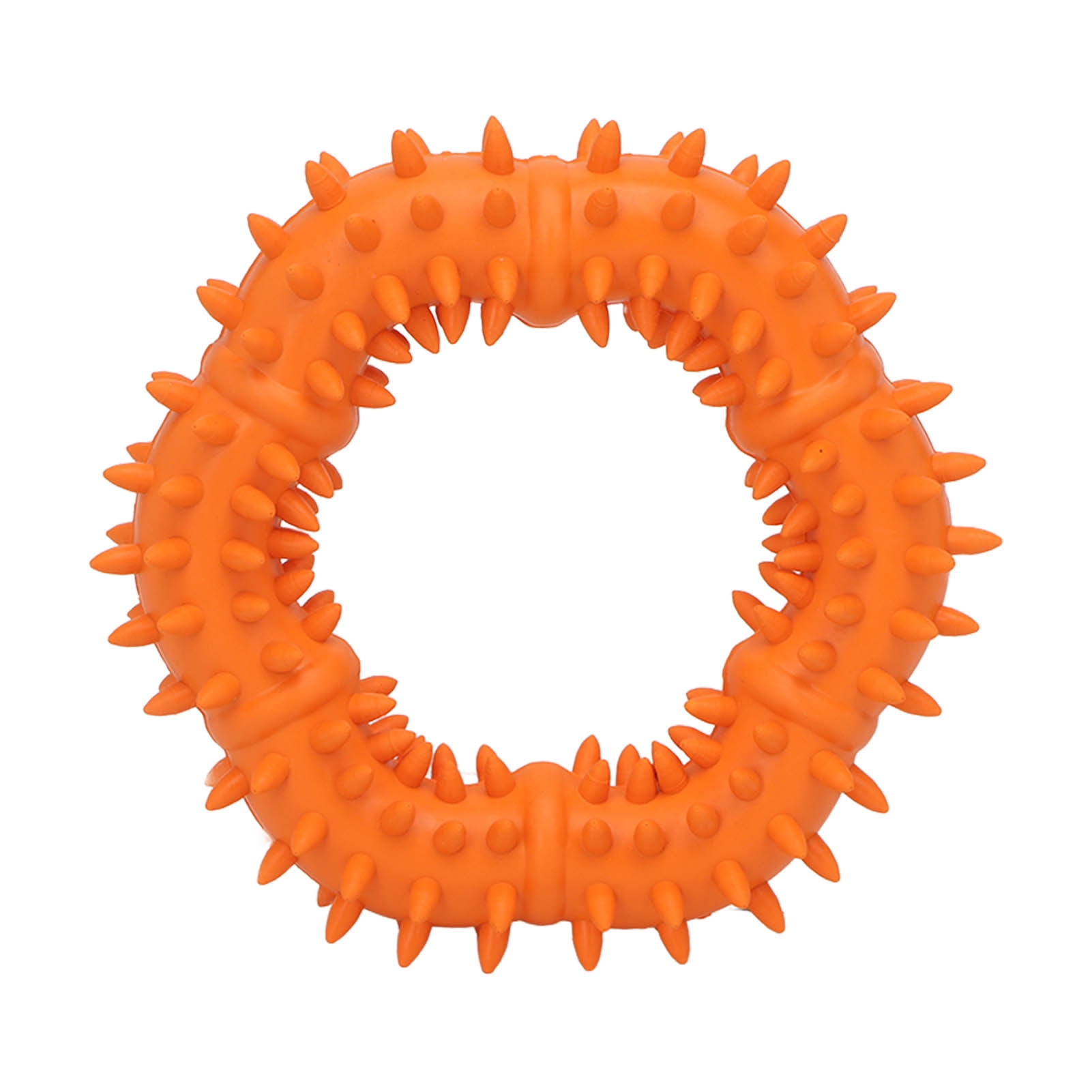 Dog Chew Toy Thorn Design Rubber Lightweight Throwing Catching Flying
