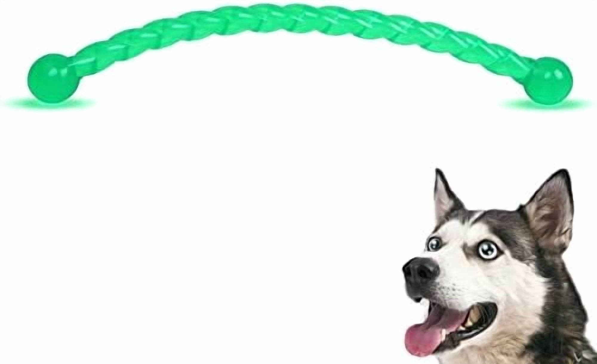 Dog Chew Toys 19'' Long for Medium/Large Dogs Aggressive Chewers, Rubber Dog Rope Toys Knot Teething Toys Almost Indestructible