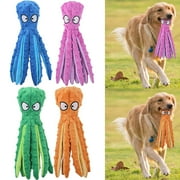 Dog Chew Toys 2 Pack Durable Dog Toys for Aggressive Chewers Indestructible Tough Durable Interactive Dog Toys - Mountdog Puppy Teeth Chew Octopus Toy for All Life Breed Blue Purple