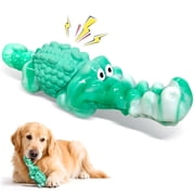 Dog Chew Toys for Aggressive Chewers,Tough Squeaky Alligator Toy for Small, Medium, Large Breed to Keep Them Busy & Clean Teeth and Reduce Boredom or Stress Relief