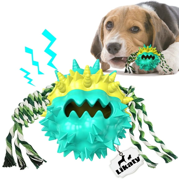 Indestructible Dog Toy, 2026 New Durable Plush Dog Toys for Aggressive ...