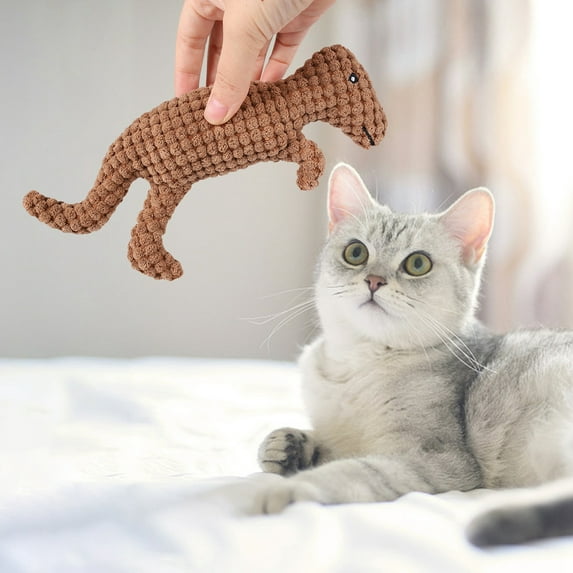 Dog Chew Toys Dinosaur Plush Dog Toy Stuffed Pet Dog Toy Interactive Pet Chew Toys for Small Medium Dogs Cat Puppy