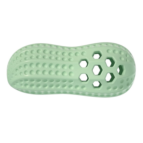 Dog Chew Toys Ergonomic Peanut Shaped Massage Ball with Textured Surface and Hollow Hexagonal Openings for Muscle Relaxation and Relief Dog Toys for Aggressive Chewers, Dog Chew Toy, Extra Durable Ru