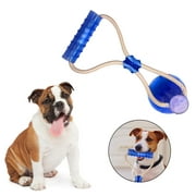 Dog Chew Toys, Dog Rope Pull Toy with Suction Cup, Multifunctional Interactive Dog Tug of Toy, Pet Aggressive Chewers with Teeth Cleaning and Food Dispensing (1Pc)