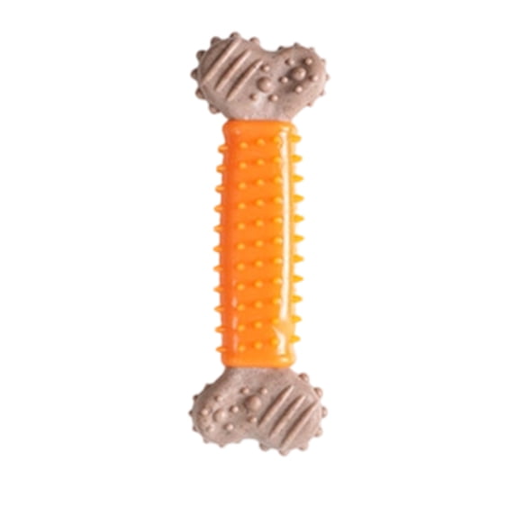 Dog Chew Toys,Rubber Chew Stick | Dental Bone Power Chew Toy for Dogs | Puppy Enrichment Teething Toys for Teeth Cleaning & Backyard Playtime,Orange