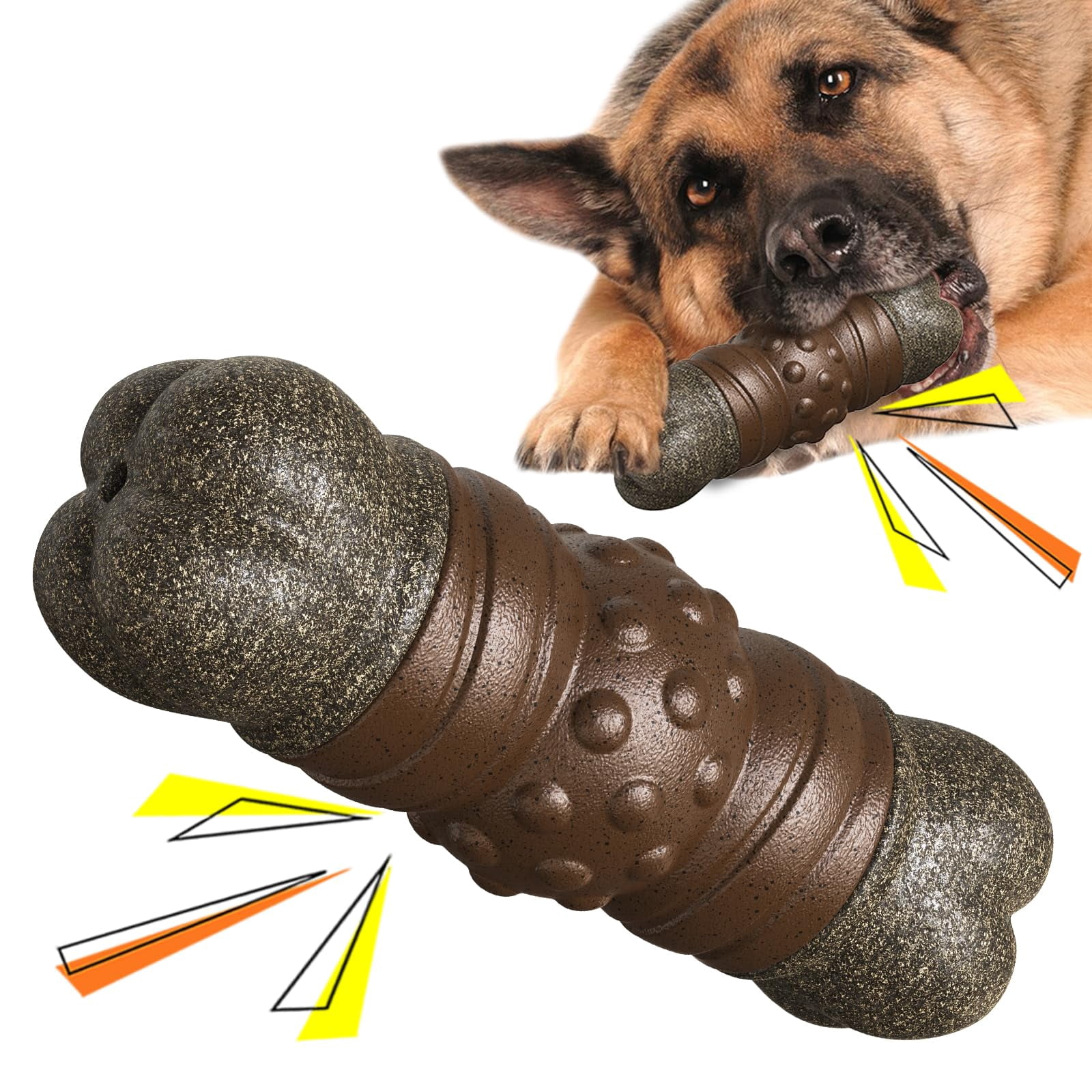 Dog Chew Toys for Aggressive-Chewers - Indestructible Dog Toy for Aggressive Chewer,Tough Chew Toys for Dogs (Rubber red Shoe)