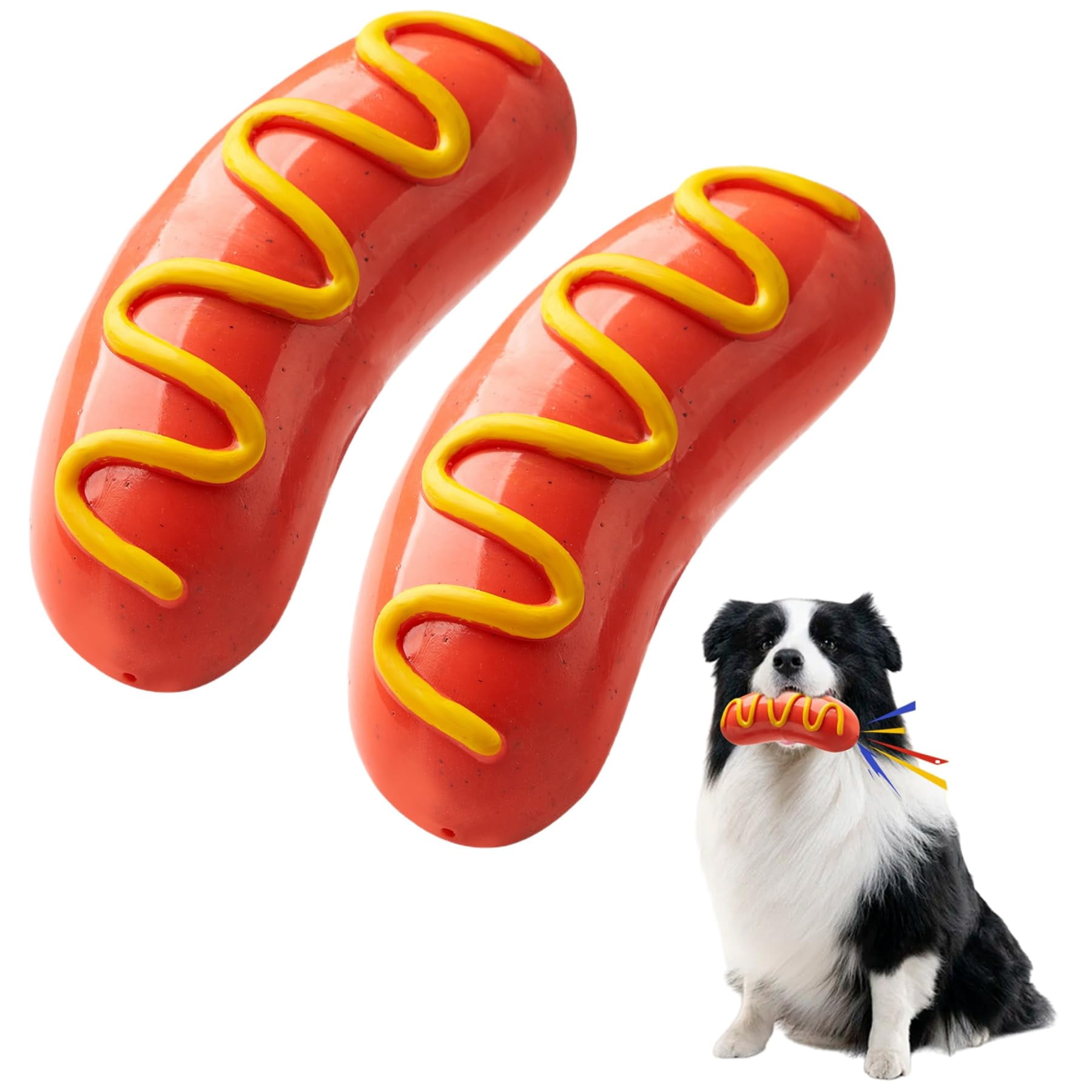 Dog Chew Toys for Aggressive-Chewers - Indestructible Dog Toy for Aggressive Chewer,Tough Chew Toys for Dogs (Rubber red Shoe)