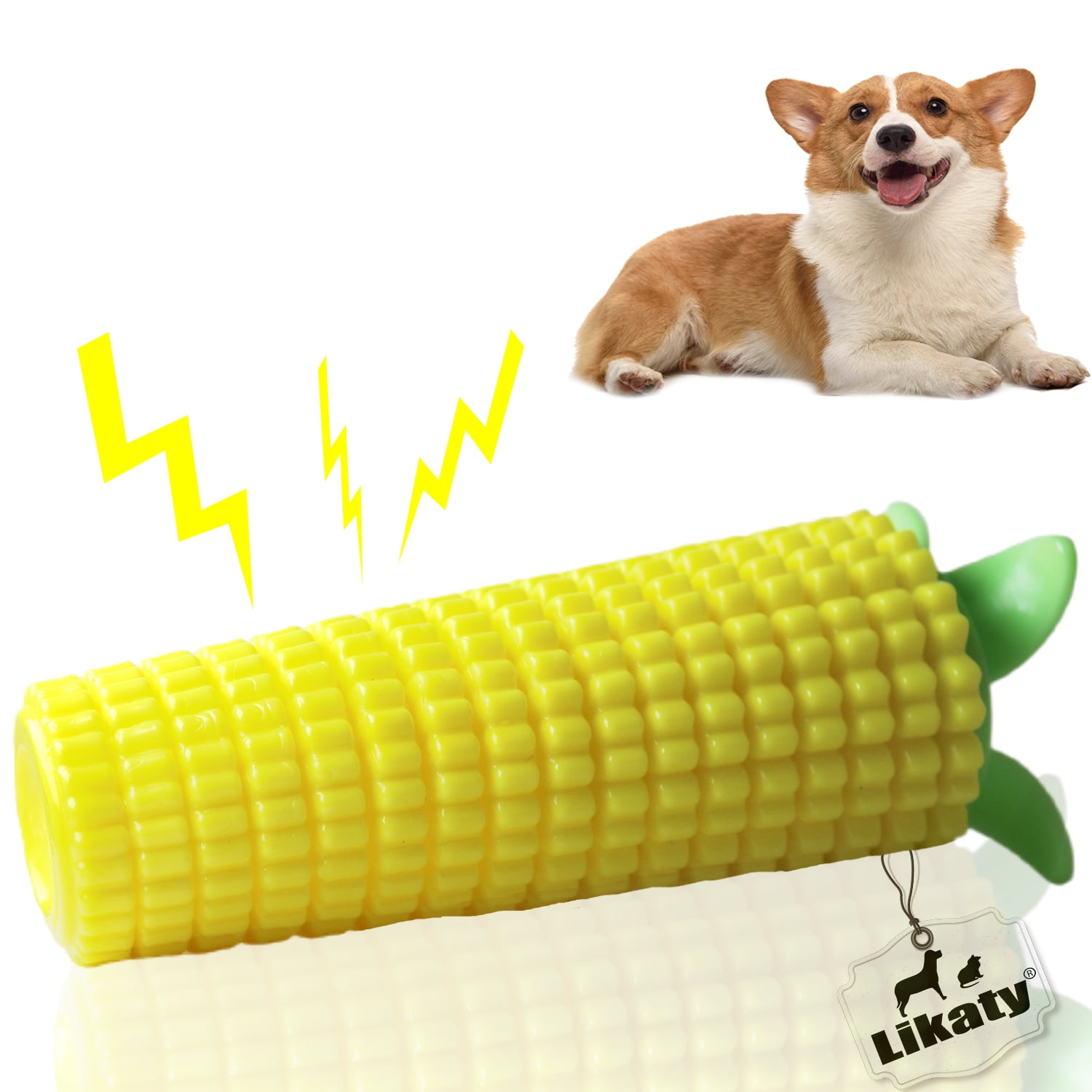Likaty Indestructible Dog Chew Toy Squeaker Teether for Small to Large Dogs Red Walmart
