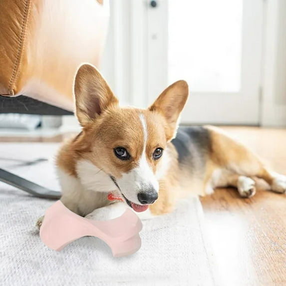 Dog Chew Toys for Aggressive Chewers Tough Natural Rubber Bone Toy for Large Dogs Molar Teeth Cleaning Durable Playing Solutions