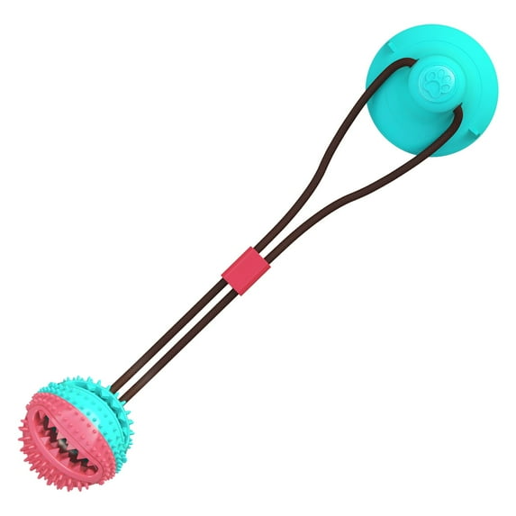 Dog Chewing Balls Suction Cup Tug of War Interactive, Prevent Aggress, Tough Durable Teeth Cleaning Toys for Small Medium Dogs