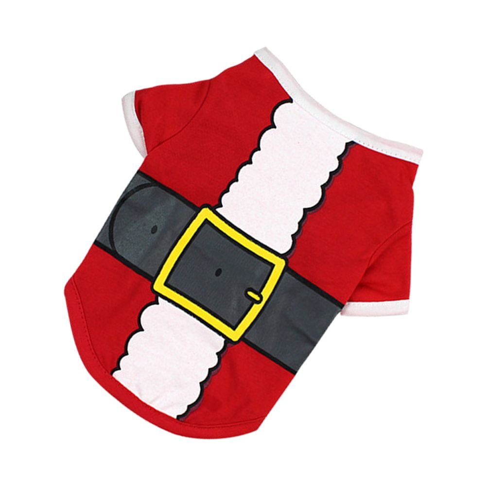 Dog Christmas Clothes Pet Santa Sweater Shirt Puppy Cat Pullover