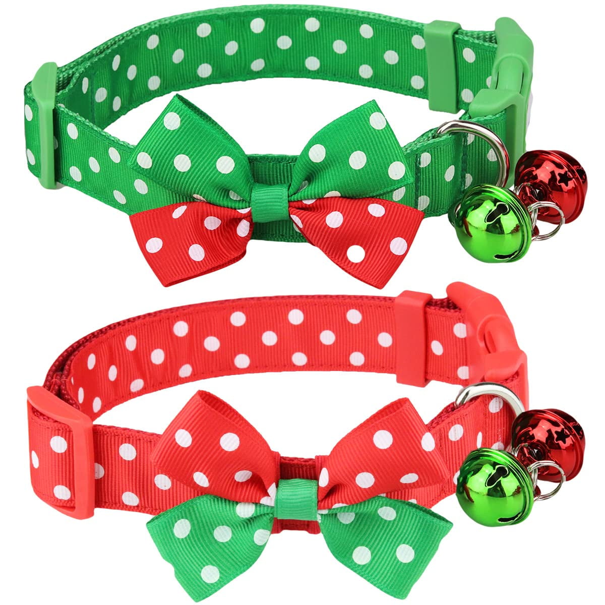 Christmas Dog Collars With Bells 